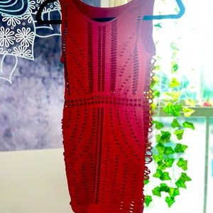NWOT red exotic dancer dress